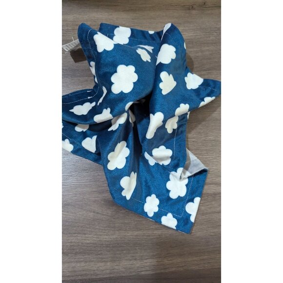 Baby Essentials Plush Bear Lovey Security Blanket 14x14" Gray & Blue With Mounta - Picture 4 of 7